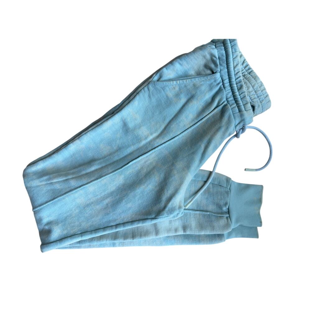 Cotton Citizen Cloud Tie Dye Jogger Sweatpants Blue White USA Small